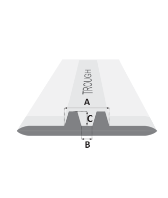 Guiding System Width, Width, and Height Drawing