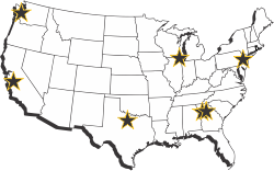 Rubbertrax Shipping Map